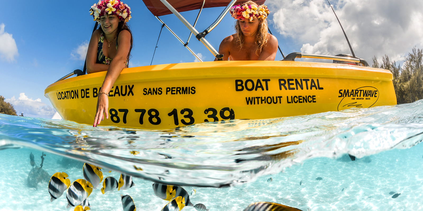 Découvrez le lagon de Moorea en bateau sans permis