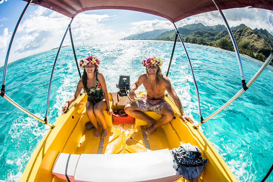Snorkeling entre les deux motu